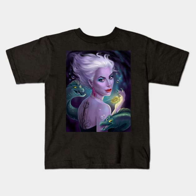 Ursula fan art Kids T-Shirt by helen_morgun